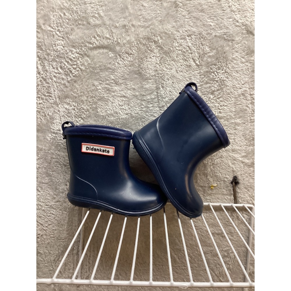Didankate Navy Blue Kids Rain Boots Size 12 Toddler Children Waterproof - Picture 2 of 6